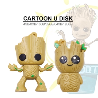 แฟลชไดร์ฟลายการ์ตูน Groot Usb Flash Drive 1tb U Disk