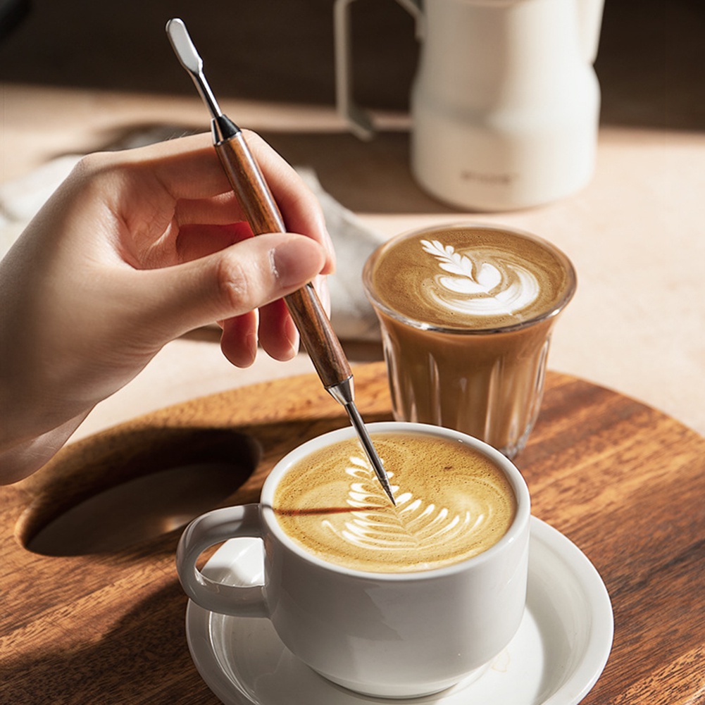 เข็มวาดลาเต้อาร์ต-เข็มวาดลายกาแฟ-เข็มแต่งหน้าฟองนม-latte-art-needle-pen