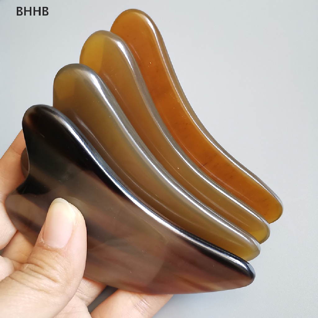 Bhhb แผ่นกัวซา เขาวัวธรรมชาติ สําหรับนวดยกกระชับใบหน้า | Shopee Thailand