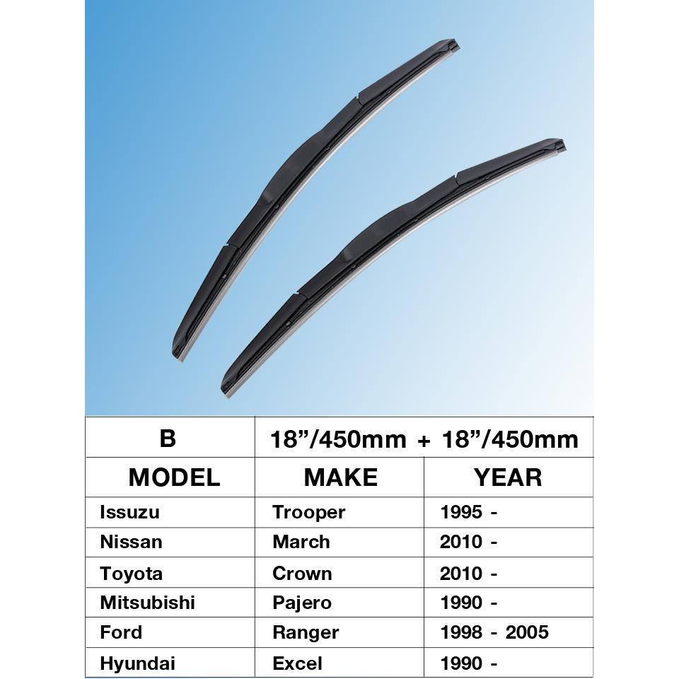 ที่ปัดน้ำฝน-ยางปัดน้ำฝน-ใบปัดน้ำฝน-ก้านปัดน้ำฝน-แพ็คคู่-windshield-wipers