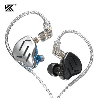 KZ ZAX 7BA+1DD Headset 16 Units HIFI Bass In Ear Monitor Hybrid technology Earphones Noise Cancelling Earbuds Sport Headphones