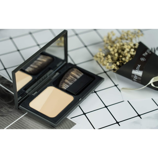 THREE Pristine Complexion Powder Foundation 12g. 205 ผลิตภัณฑ์ไม่รวมเค