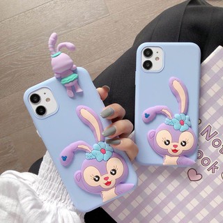 เคสโทรศัพท์มือถือ Tpu ลายการ์ตูนกระต่ายน่ารักสีม่วงสําหรับ Samsung Galaxy A52 A72 A02S A21S A21 A42 A12 A10 A11 A31 A51 A71 A10S A20S A30 A20 A30S A50 A50S A70