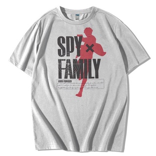 เสื้อยืดผ้าฝ้ายเสื้อยืด พิมพ์ลาย Spy X Family Uniqlo สําหรับครอบครัวL XL  XXL 3XL