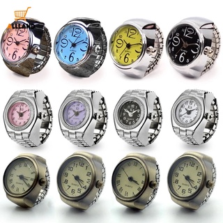แหวนนาฬิกาข้อมือควอตซ์ สไตล์ฮิปฮอป วินเทจ / แหวนคู่รัก เครื่องประดับโรมัน อินเทรนด์ / แหวนนาฬิกาโลหะ ปรับได้ สําหรับทุกเพศ