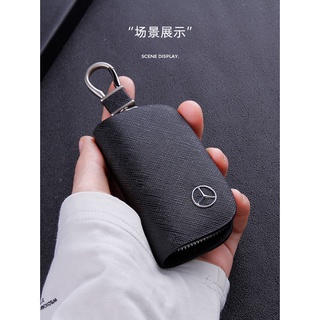 เคสกุญแจรีโมทรถยนต์ แบบหนัง ระดับไฮเอนด์ สําหรับ BENZ GLA GLC AMG W204