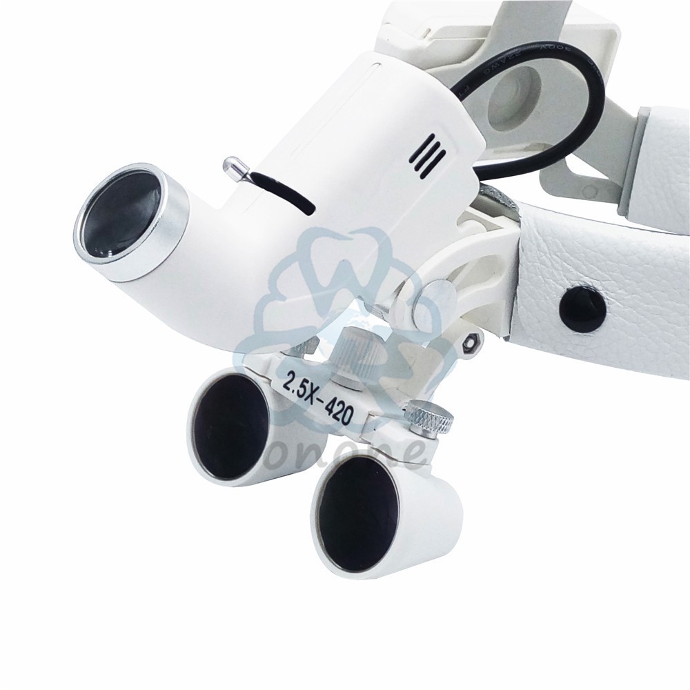 Lampe Frontale Dentaire LED 5W Réglable - Haute Intensité (65000 Lux) Pour Chirurgie Et Soins