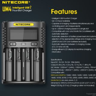 Nitecore UM4 QC2. 0 Available