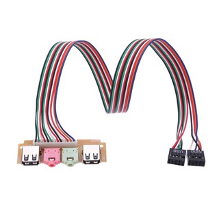 misa 2 usb 2 . 0 ports pc คอมพิวเตอร์เคสด้านหน้า usb ไมค์ออดิโอ