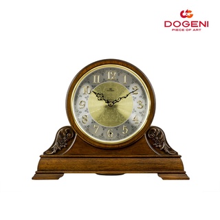 DOGENI นาฬิกาตั้งโต๊ะไม้ Wooden Table Clock รุ่น TMW004DB