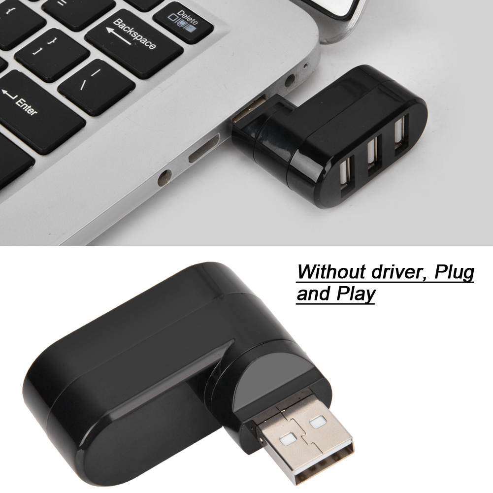 ภาพสินค้าLaptop Hubs Adapter 2 Rotate Mac 0 Hub USB USB Splitter Ports for PC Notebook Mini จากร้าน guli.th บน Shopee ภาพที่ 5