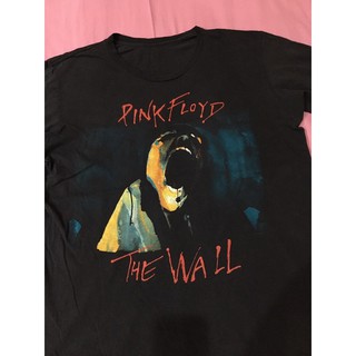 เสื้อยืดผ้าฝ้ายพิมพ์ลายขายดี เสื้อวงมือสอง PINK FLOYD THE WALL (2014) Size L มือ2