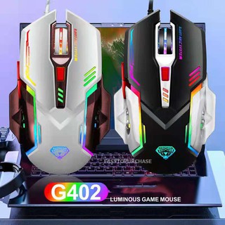 ภาพขนาดย่อของภาพหน้าปกสินค้าRGB Mouse เมาส์เกมมิ่ง ความแม่นยำสูงปรับ DPI 1200- 3200 จากร้าน ai.center บน Shopee