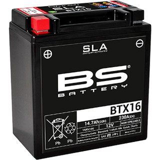 แบตเตอรี่ BS Battery รุ่น BTX16-FA SLA