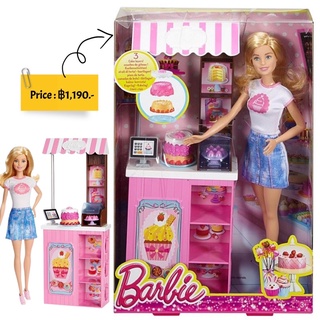 Mattel Barbie Bakery Owner Doll & Playset