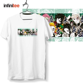 ไม่มีที่สิ้นสุด Demon Slayer Hashira Monotone Anime Manga Shirt in White  เสื้อยืด  สำหรับผู้ชาย Women T Shirt Tops