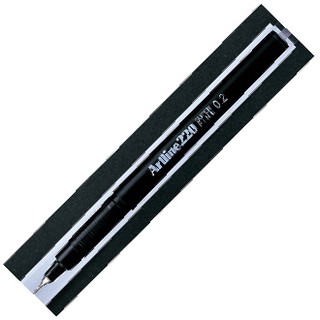 ปากกาหัวเข็ม อาร์ทไลน์ (หมึก ดำ – รุ่น EK-200 – ขนาดเส้น 0.4 MM. – ราคา 26 /ด้าม)