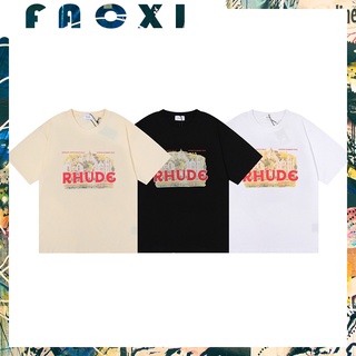 เสื้อยืดผ้าฝ้ายพิมพ์ลายแฟชั่นเสื้อยืดผ้าฝ้าย พิมพ์ลาย Monaco with Gods Help สไตล์ฮิปฮอป โอเวอร์ไซซ์ วินเทจ พลัสไซซ์ แฟช
