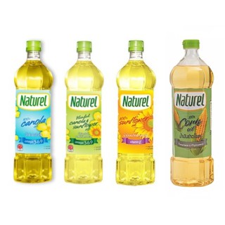 NATUREL น้ำมันคาโนล่า / น้ำมันทานตะวัน / น้ำมันข้าวโพด ตรา เนเชอเรล ขนาด 1 ลิตร Canola Oil เจ เนเชอเรล น้ำมันคาโนล่