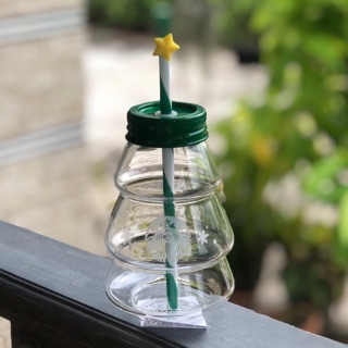 Starbucks korea christmas tree clear glass