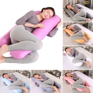 【บลูไดมอนด์】Sleeping Support Pillow For Pregnant Women Body Cotton Pillowcase U Shape Maternity Pregnancy Pillows Side S