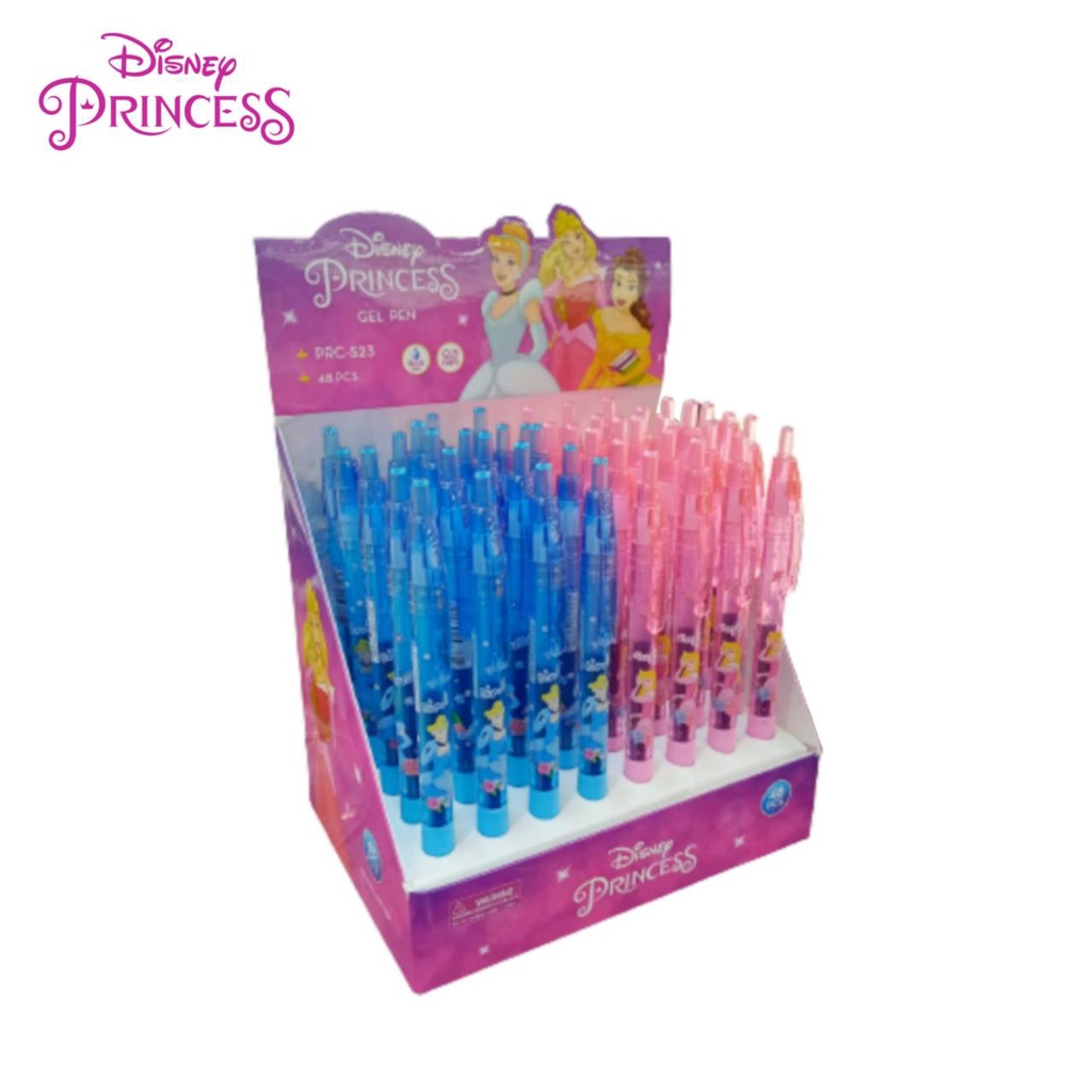 ปากกา-ลาย-disney-princess-ปากกาลูกลื่น-gel-pen-ปากกาหมึกเจล-หมึกน้ำเงิน-ปากกาแบบกด-prc-523-ขนาด-0-5-mm-บรรจุ-1-ด้าม