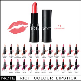 NOTE COSMETICS ULTRA RICH COLOR LIPSTICK 11 CRANBERRY