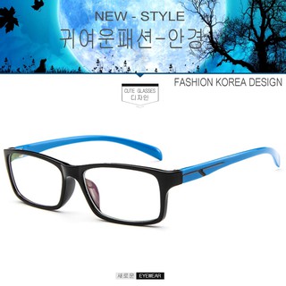 Fashion แว่นตากรองแสงสีฟ้า รุ่น 2318 C-5 สีดำขาน้ำเงิน ถนอมสายตา (กรองแสงคอม กรองแสงมือถือ) New Optical filter