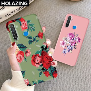 เคสโทรศัพท์มือถือแบบนิ่ม ลายดอกกุหลาบสีแดง หลากสี สําหรับ Realme C25S C25 8 Pro 5 5i 5S 6i 7i 7 Pro C12 C11 C15 C17 Narzo 20