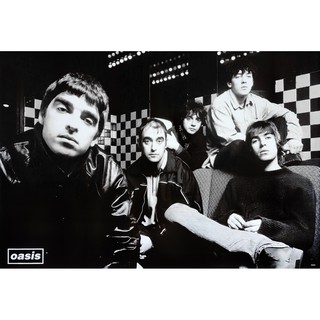 โปสเตอร์ รูปถ่าย วง ดนตรี ร็อก โอเอซิส OASIS (1991-2009) POSTER 24"x35" Inch English Rock Britpop V10