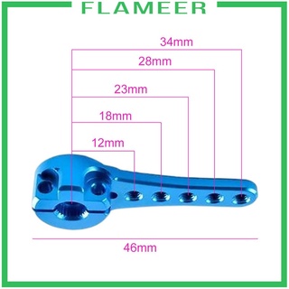 [Flameer] 25T Servo ฮอร์นพวงมาลัย Clamping Arm 1/10 มอเตอร์สีฟ้าสําหรับตีนตะขาบ