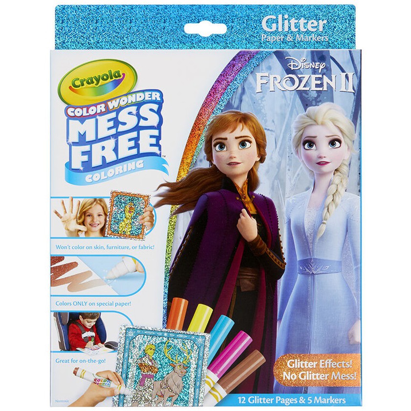 crayola-ชุดระบายสีคัลเลอร์วันเดอร์-แบบเกล็ดสะท้อนแสง-โฟรเซ่น-2