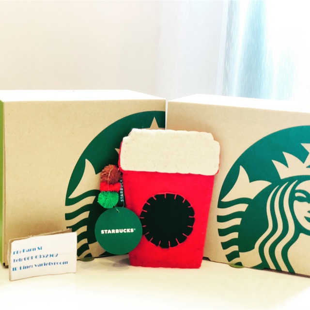 starbucks-coffee-christmas-bag-starbucks-taiwan-with-tag-เป็นรูปแก้ว