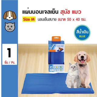 Pet cool mat(M) ที่นอนเจลเย็นหมา แผ่นเจลรองนอนหมา แผ่นเจลเย็น M 40cm X 50cm