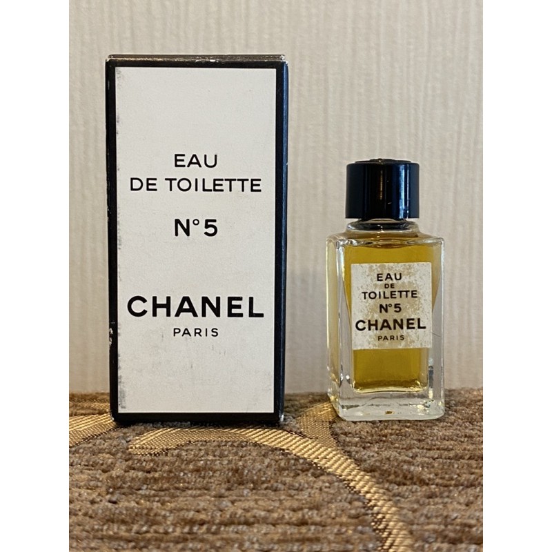 Chanel No 5 Eau de Toilette Edt 4,5 ml 0.15 Fl. Oz. Miniature Splash Perfume  Woman Rare Vintage 80s.