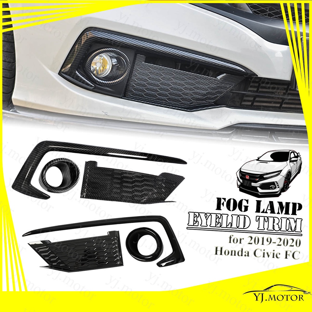 ภาพหน้าปกสินค้าคิ้วไฟตัดหมอก ด้านหน้า สําหรับ Honda Civic ปี 2019-2020 Fog Light Lamp Cover