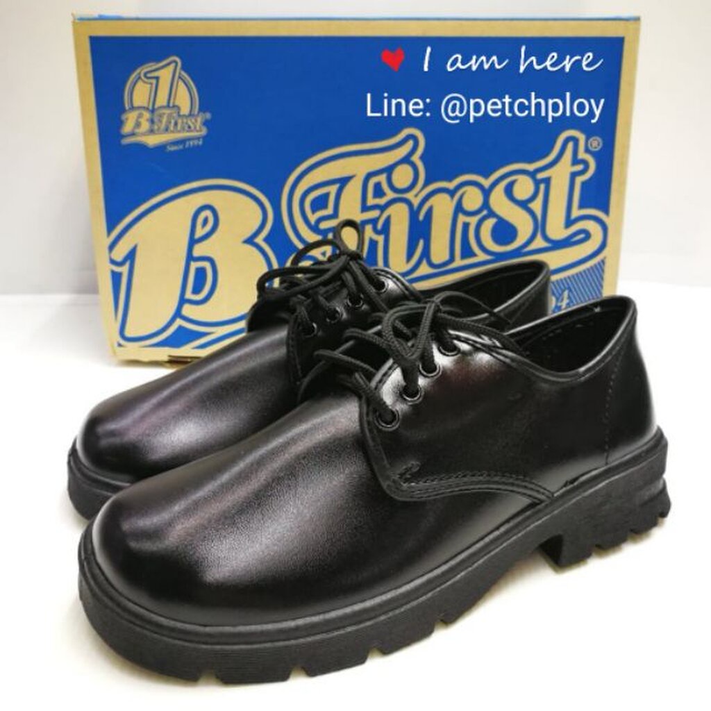 ภาพหน้าปกสินค้าBata รองเท้าหนังผูกเชือก 4 รู ยี่ห้อบาจาของแท้ นักเรียนชาย รองเท้าใส่ทำงาน รองเท้าทางการ รองเท้าสีดำ สีดำ Size 31-42 ...