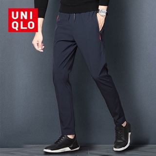 Uniqlo กางเกงกีฬา มีซิป ระบายอากาศ แห้งเร็ว ทรงหลวม ขนาดใหญ่ สําหรับผู้ชาย 2022