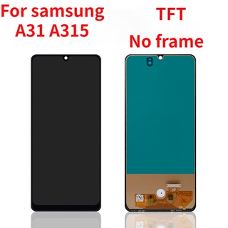 กรอบหน้าจอสัมผัสดิจิทัล LCD 6.4 นิ้ว TFT สําหรับ Samsung Galaxy A31 A315