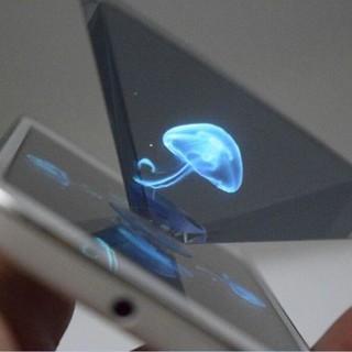 ภาพขนาดย่อของภาพหน้าปกสินค้าโปรเจคเตอร์พีระมิด โฮโลเเกรม 3D Hologram Pyramid Display สำหรับมือถือ จากร้าน yankun88.th บน Shopee