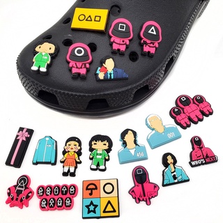 Crocs Jibbitz จี้รูปปลาหมึก สําหรับตกแต่งรองเท้า DIY