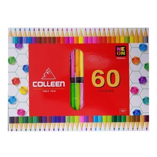 สีไม้ Colleen 30แท่ง60สี#787(แท่งเหลี่ยม)