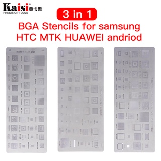 แผ่นแม่แบบ ลายฉลุ BGA ความร้อนตรง คุณภาพสูง สําหรับ Samsung HTC Huawei MTK Android 3 ชิ้น