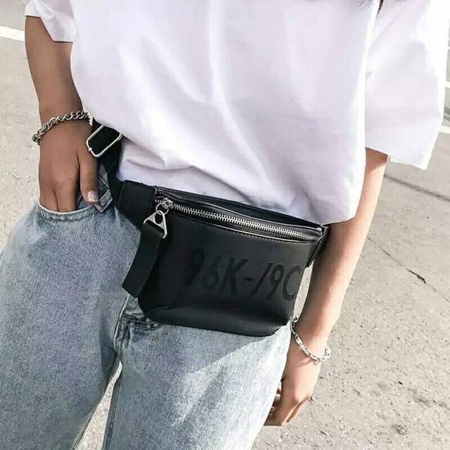 shoulder-bag-กระเป๋าใช้งานได้สองแบบเลย-คาดอก-คาดเอวได้-พร้อมส่ง6สี
