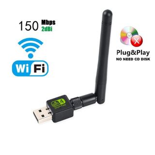 (ใหม่) USB WiFi ADAPTER Ralink Wi-Fi เสาอากาศ LAN USB Ethernet 150M 2dB PC WiFi Dongle ไร้สายNotework USB Wi fi Receiver