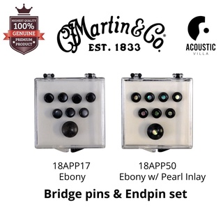 หมุดพิน Martin Guitar Bridge pin & Endpin Set, Ebony ของแท้ USA