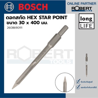 Bosch รุ่น 2608690111 ดอกสกัด HEX STAR POINT 30 x 400 มม. (1ชิ้น)