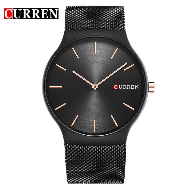 Masculino CURREN Luxury Brand Fashion Simple Business Men Watches Full Steel Quartz Mens Wristwatch Montre Homme