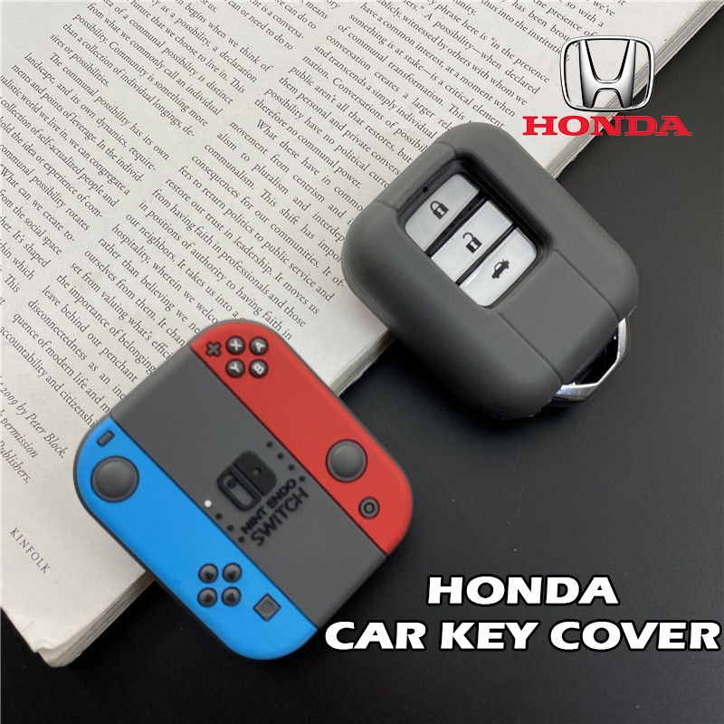 ปลอกกุญแจรีโมตรถยนต์-ไร้กุญแจ-สําหรับ-honda-nintendo-switch-cover-civic-fc-city-gn2-jazz-gk-hrv-accord-crv