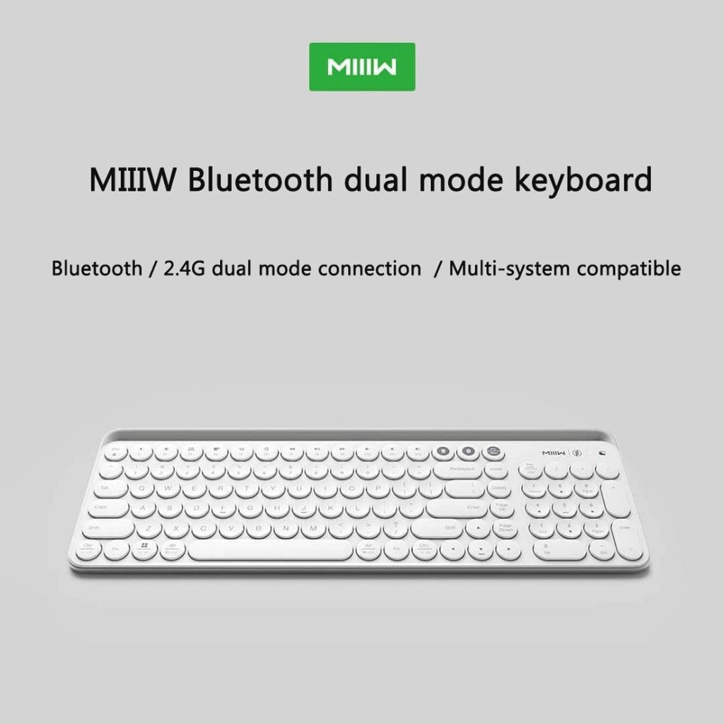 xiaomi-102-คีย์บอร์ดไร้สาย-2-4ghz-dual-mode-modes-keyboard-สีขาว-สีดำ